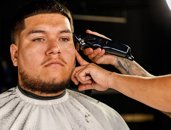 Barber Trimming Hair