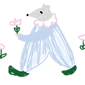 気まぐれな動物の絵