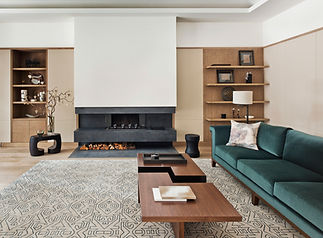 Living room in mansion house in the suburbs of Moscow