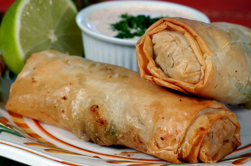 Spring Rolls Dish