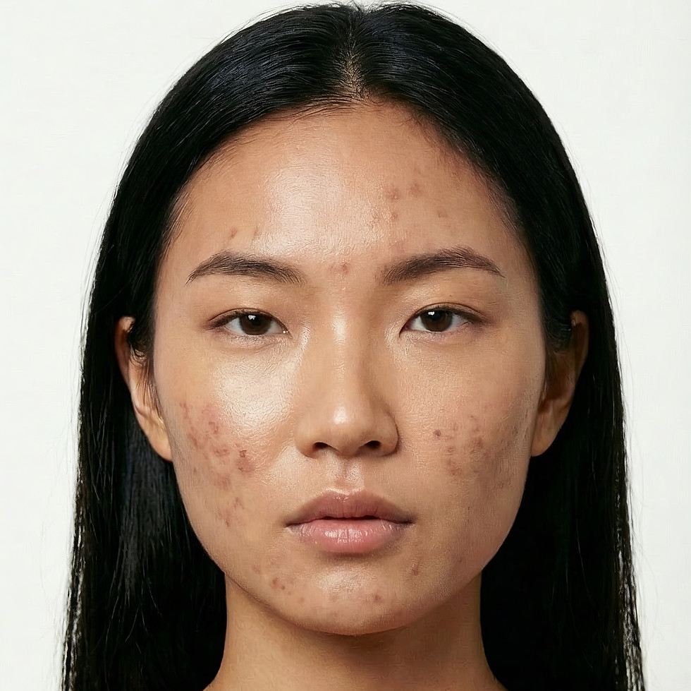 Woman with Acne
