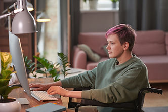 Person Working Indoors