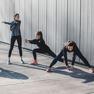 Sessão de exercícios ao ar livre