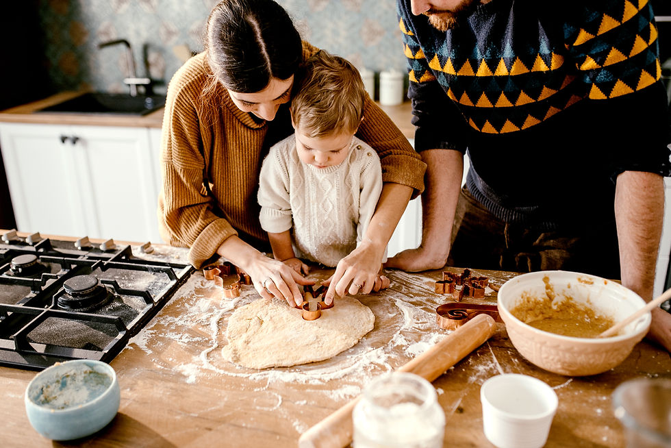 Family Baking Together