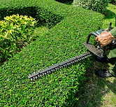 Workers were using electric mower for Gardening