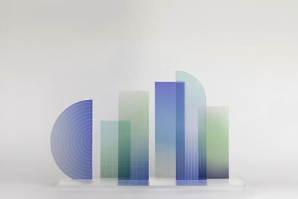 Abstract Glass Sculpture