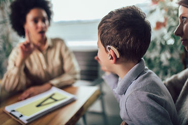 Child With Hearing Aid