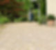 A stone pathway leads to a garden gate