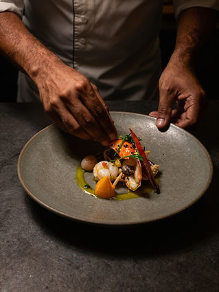 Chef Plating Dish