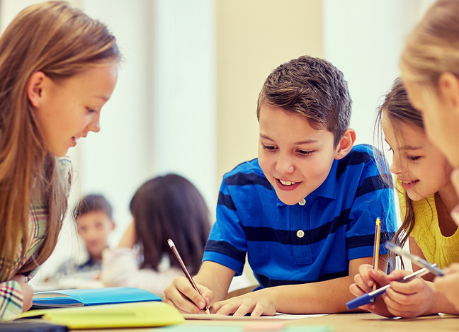 Kids at school