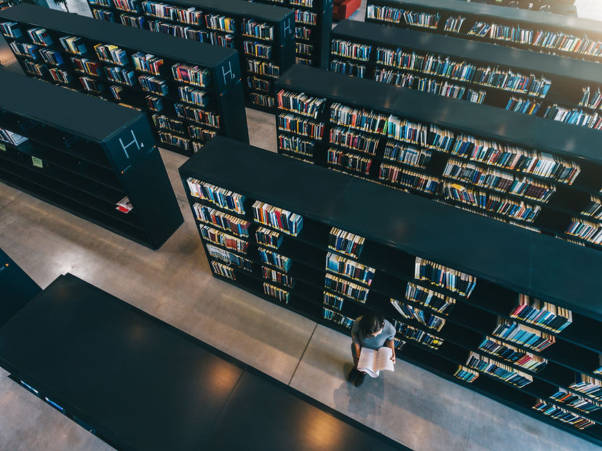Topview da biblioteca