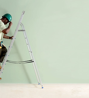 Worker on Ladder