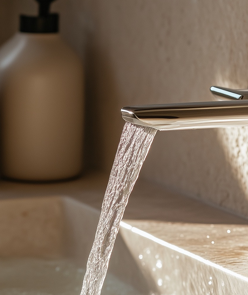 Torneira de banheiro moderna