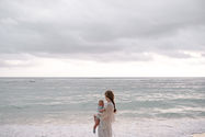Mommy and Baby by the Beach