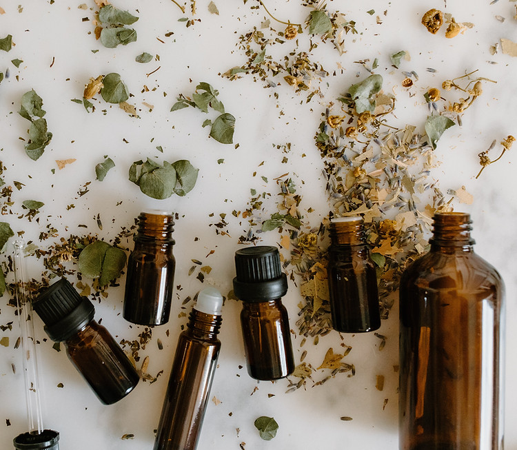 Essential oil bottles