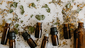 Essential oil bottles
