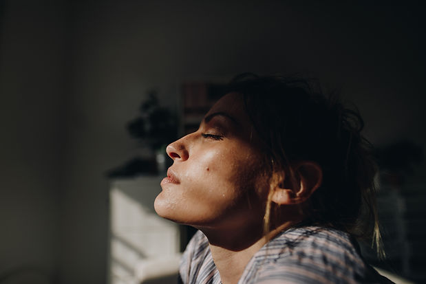 Sunlit Woman Portrait