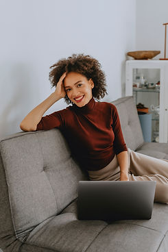 Smiling Woman Relaxing