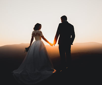 Coppia di sposi Silhouette