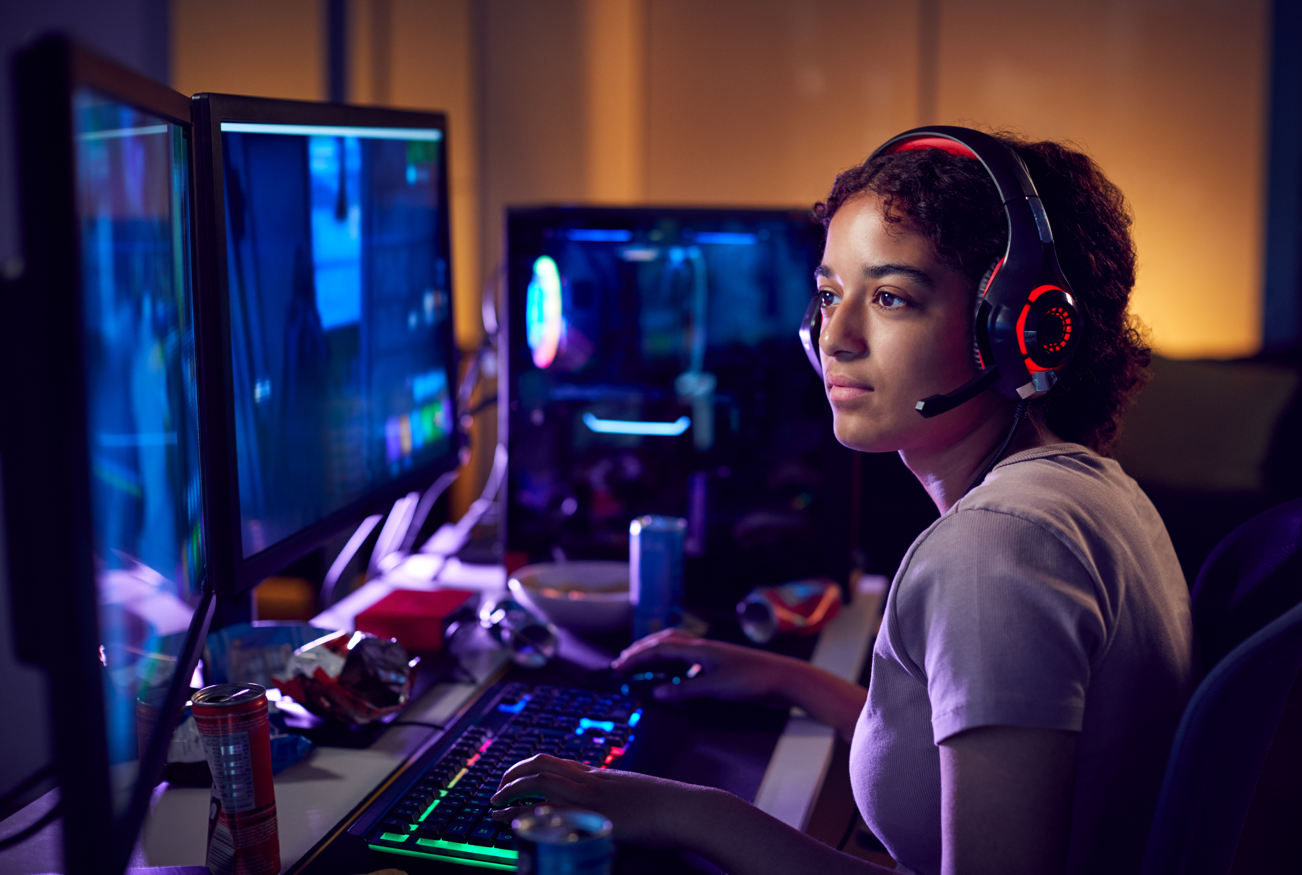 Blonde Gamer Girl