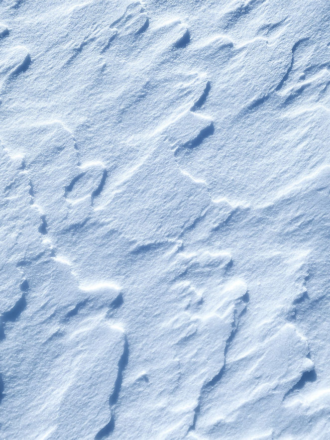 雪の質感のクローズアップ
