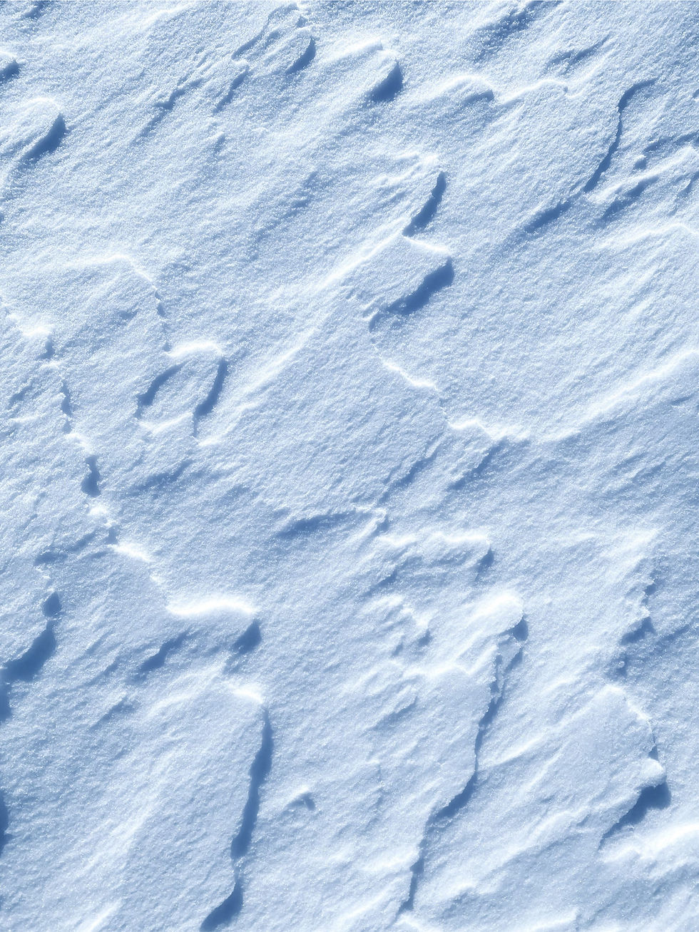 雪の質感のクローズアップ