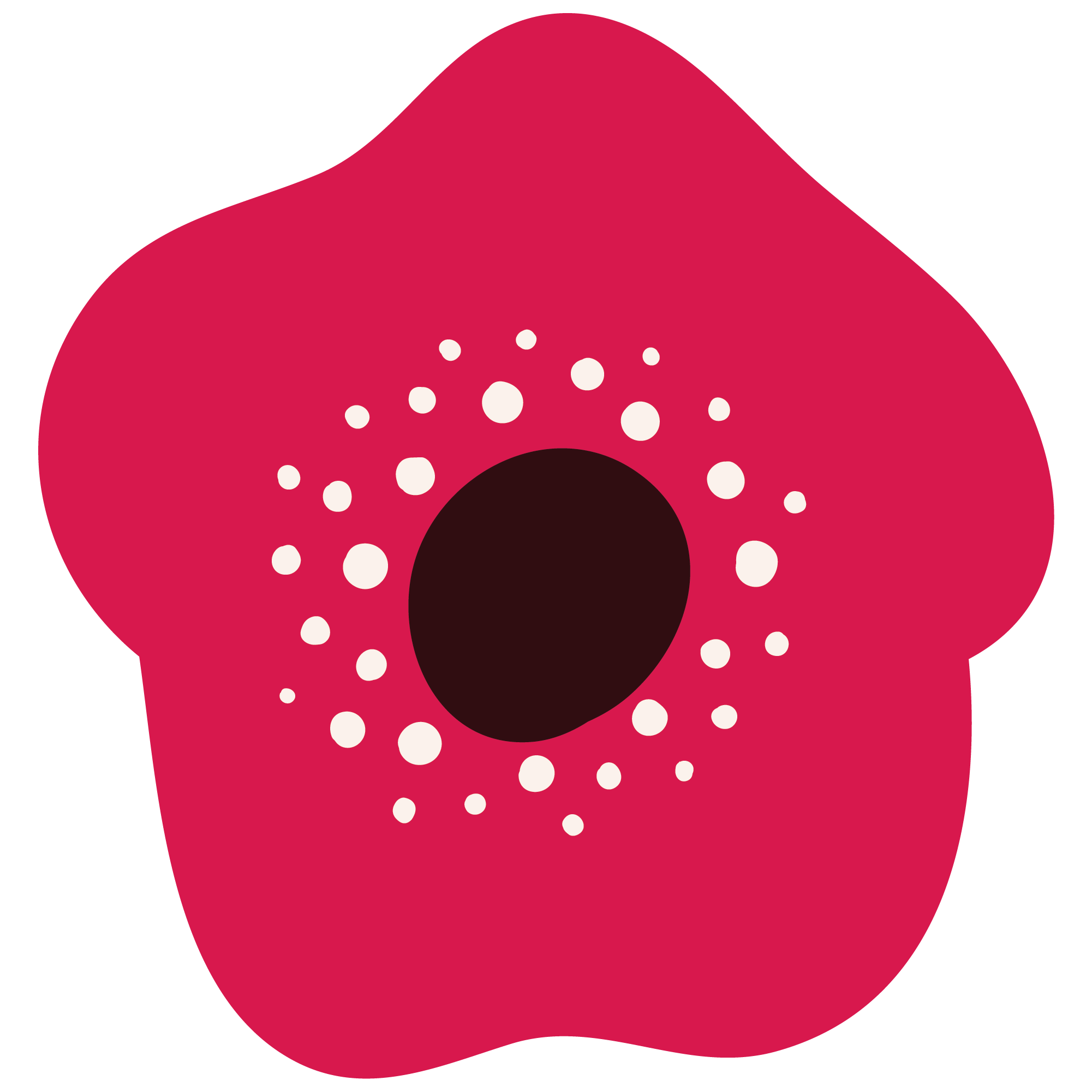 Stylized Red Flower