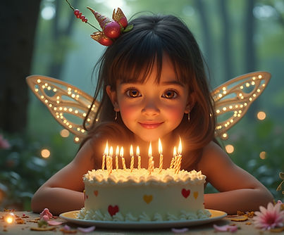 Torta di compleanno della ragazza fatata