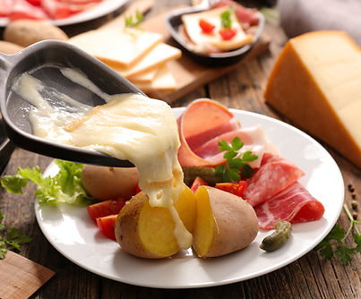 Traditionelles Raclette-Gericht