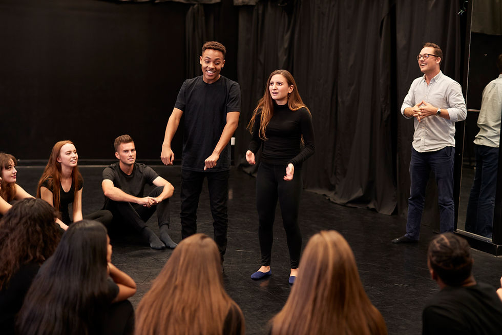 Répétition de cours de théâtre