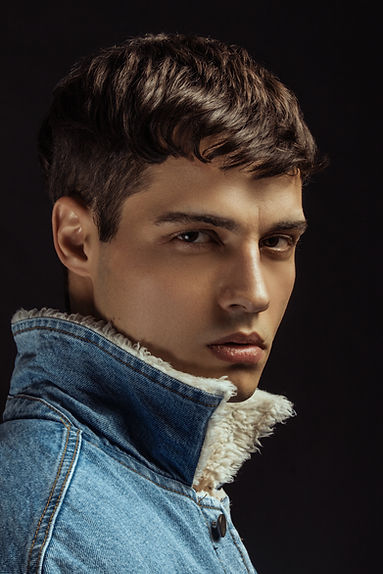 Stylish Denim Portrait