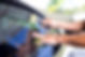 Professional car window tinting installation