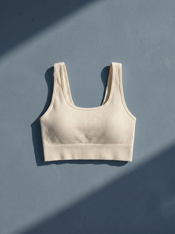 Beige Sports Bra
