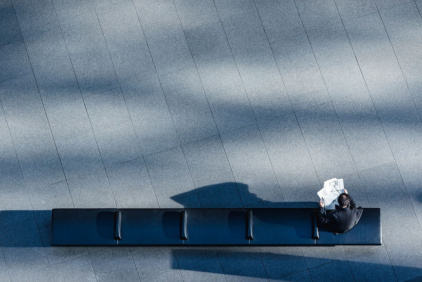Man Reading the Newspaper