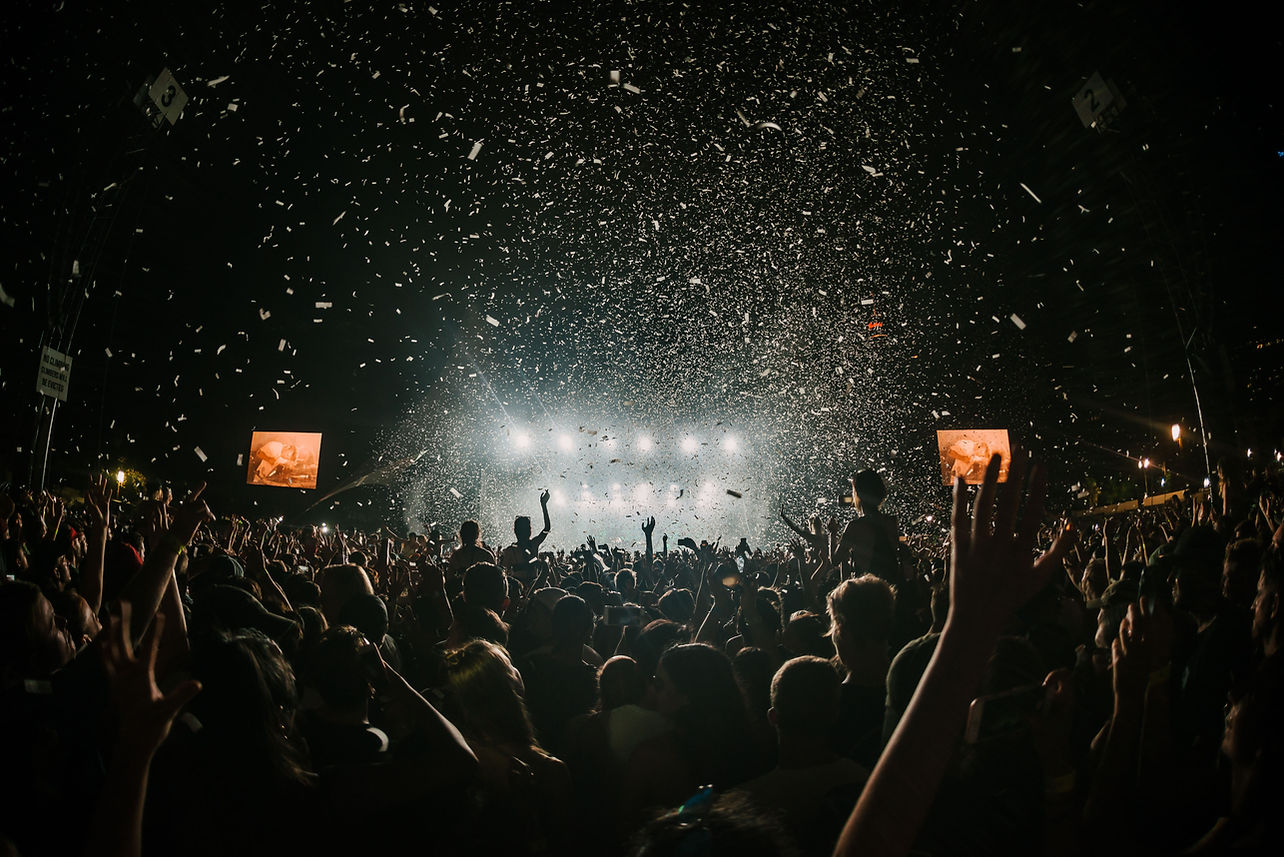 Concert Crowd Celebration