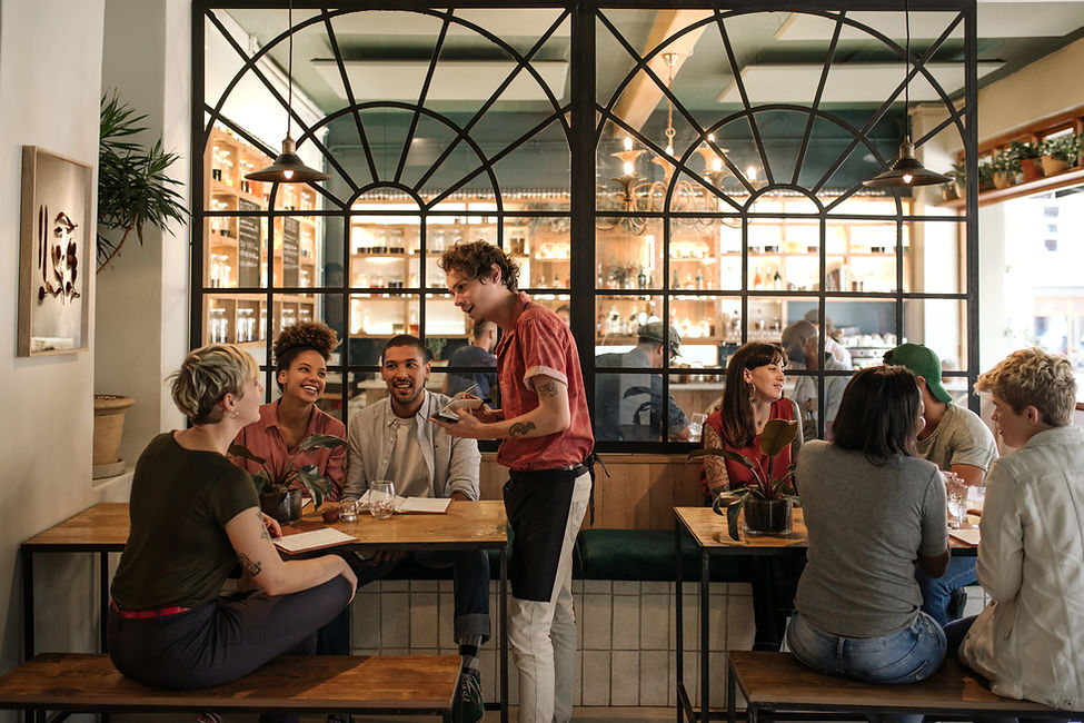 Encontro informal em um café