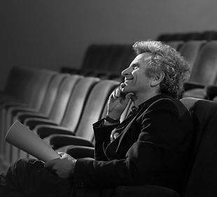 Man in Theater with Script