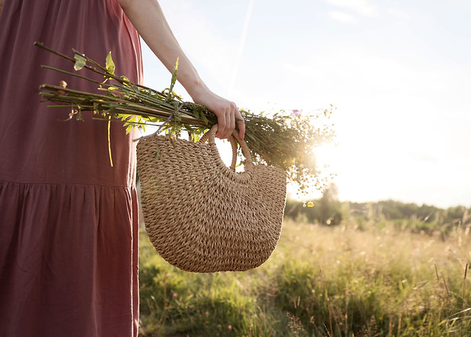 Basket and Wild Flowers