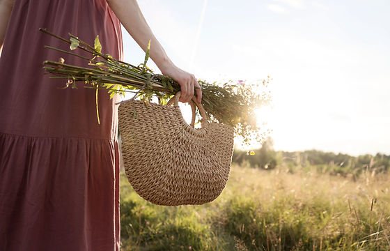 Basket and Wild Flowers