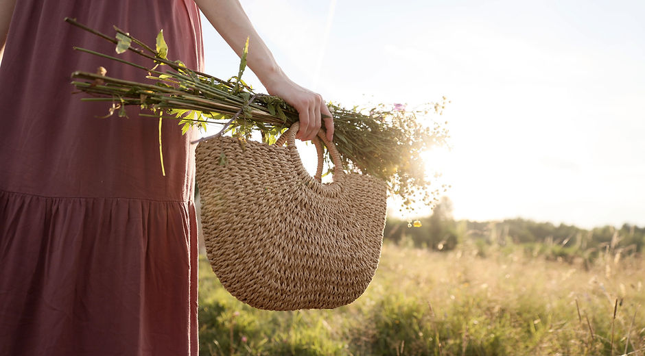 Basket and Wild Flowers