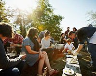 Outdoor Group Gathering