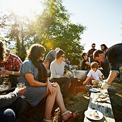 Outdoor Group Gathering