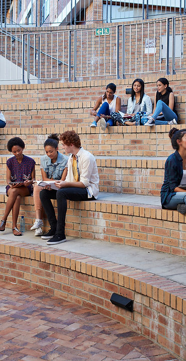 Students Studying Outside