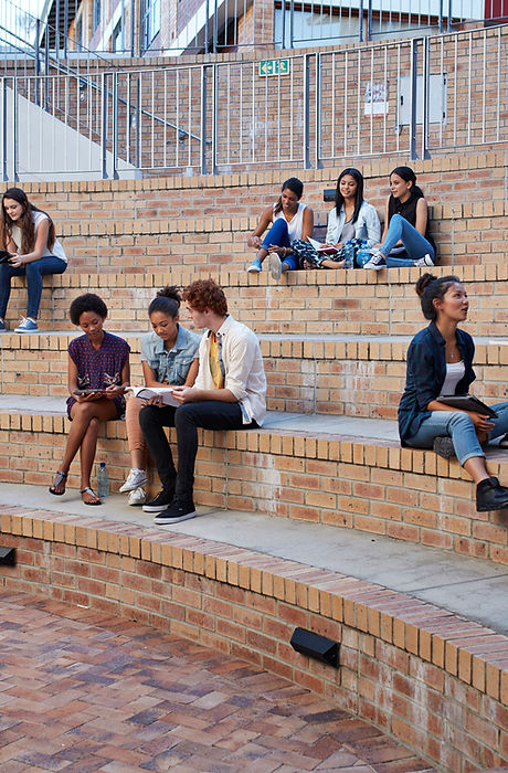 Students Studying Outside