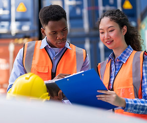 Workers Reviewing Documents