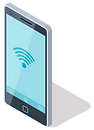Smartphone with Wi-Fi Icon