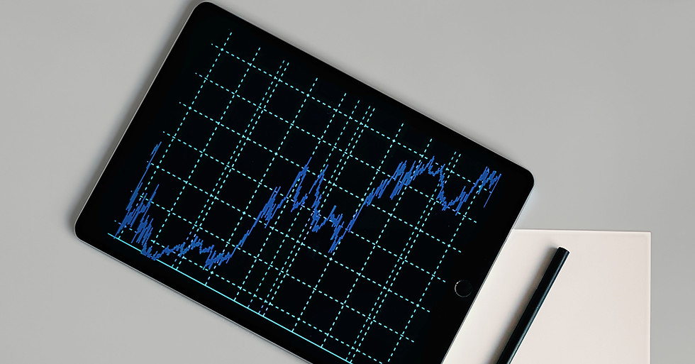 Tablet With Graph