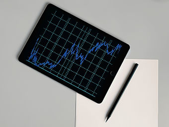 Tablet With Graph
