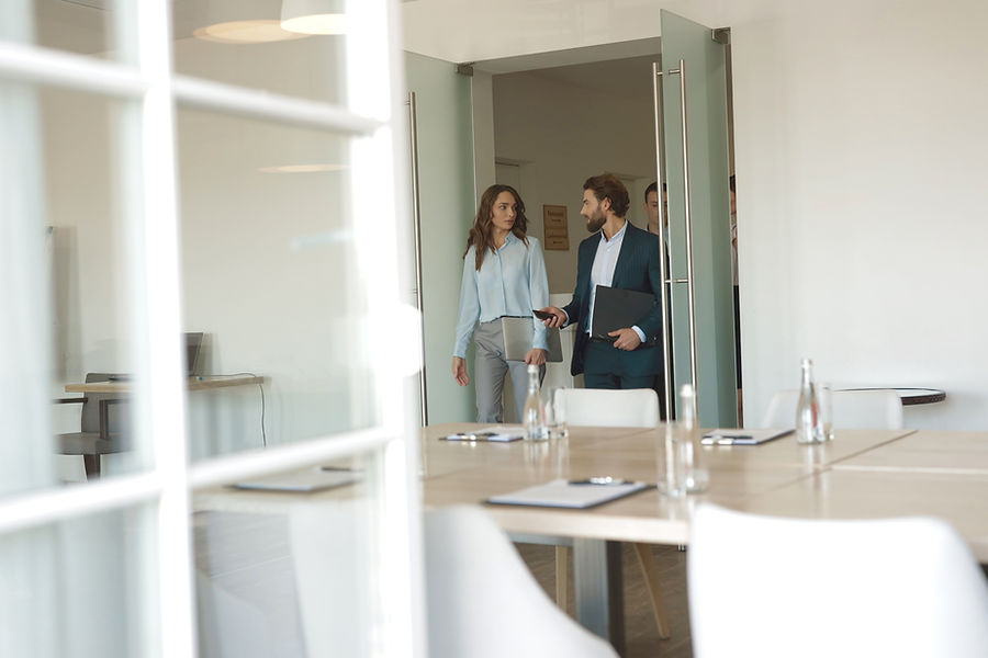 Réunion d'affaires Arrivée