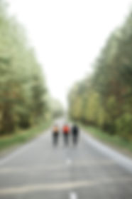 Cyclists on Forest Road